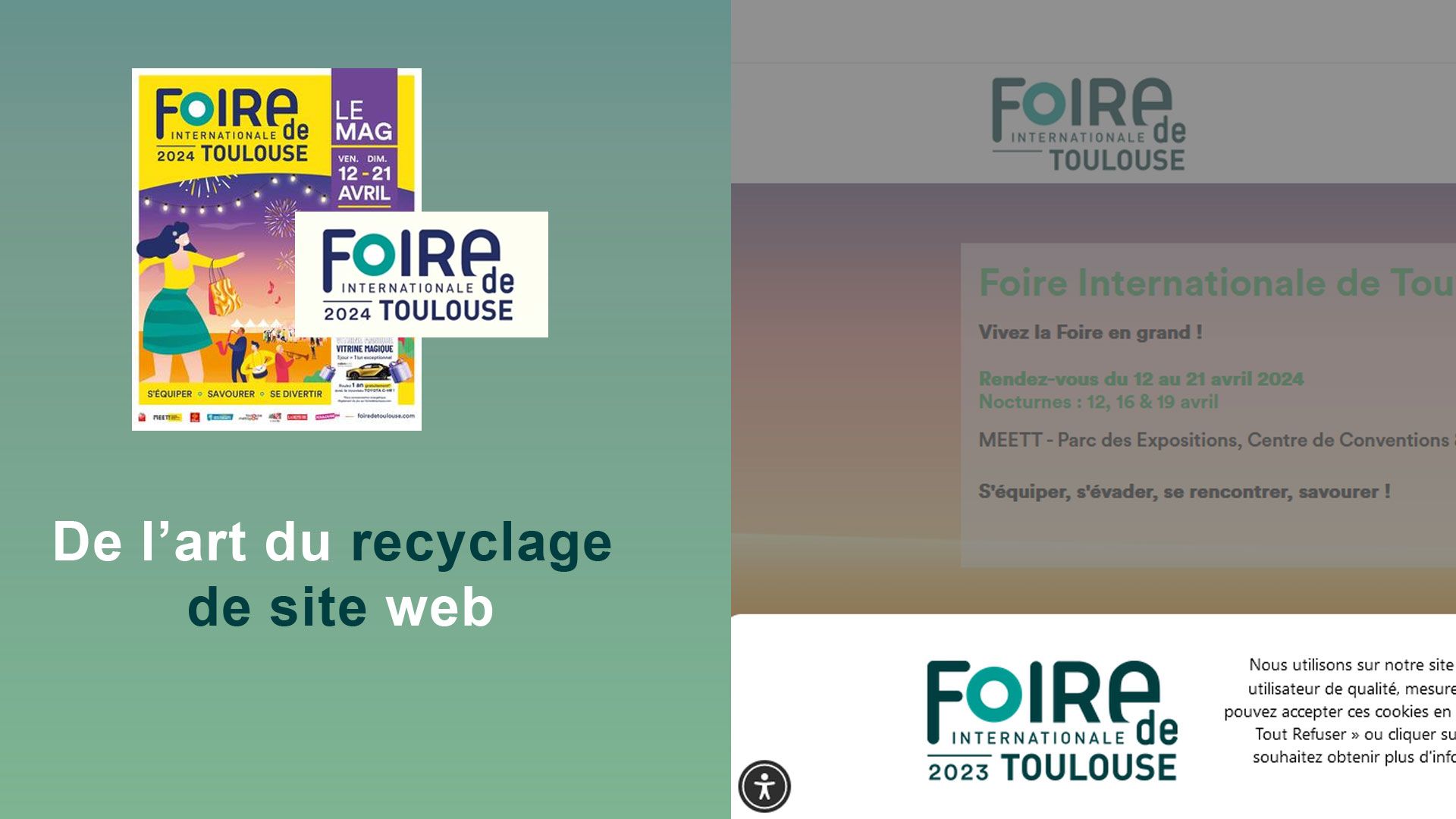 De l'art du recyclage de site web.